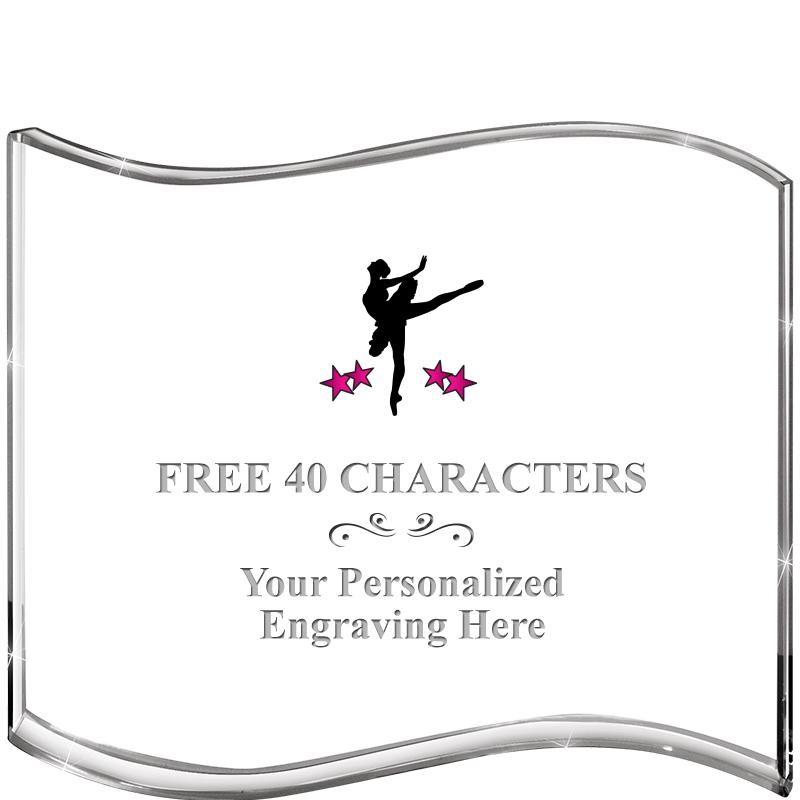 5" HANG TEN WAVE ACRYLIC HZTL