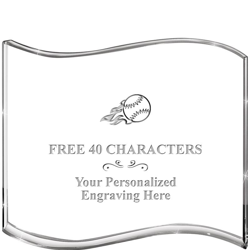 5" HANG TEN WAVE ACRYLIC HZTL