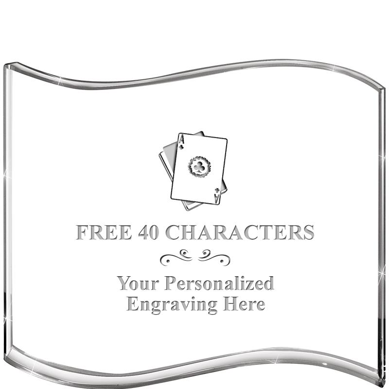 5" HANG TEN WAVE ACRYLIC HZTL