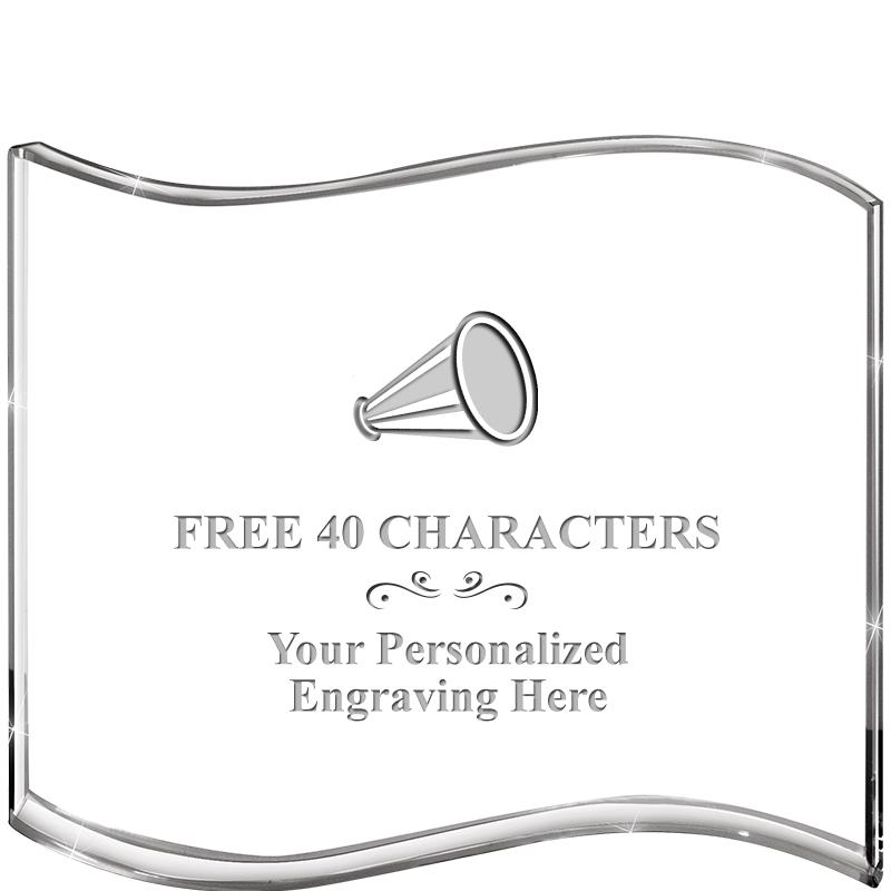 5" HANG TEN WAVE ACRYLIC HZTL