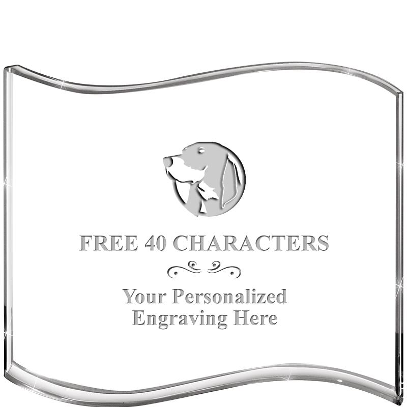 5" HANG TEN WAVE ACRYLIC HZTL