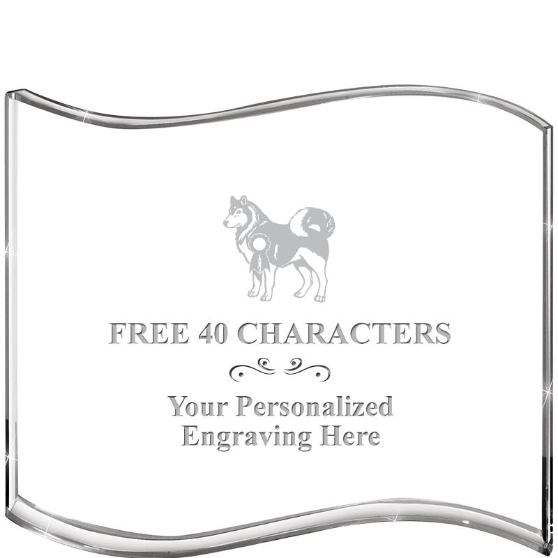 5" HANG TEN WAVE ACRYLIC HZTL