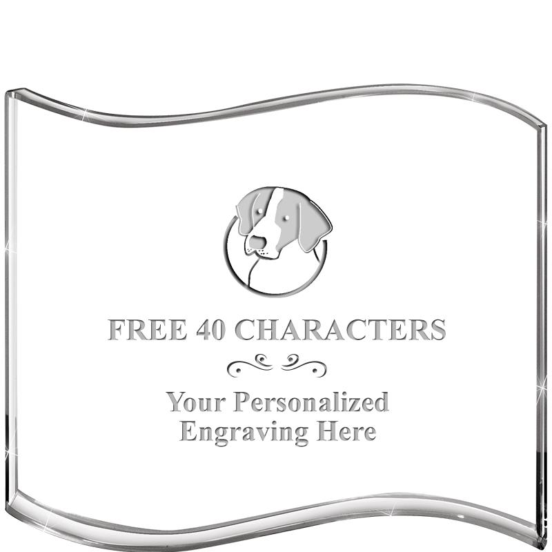 5" HANG TEN WAVE ACRYLIC HZTL