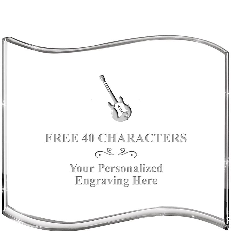 5" HANG TEN WAVE ACRYLIC HZTL