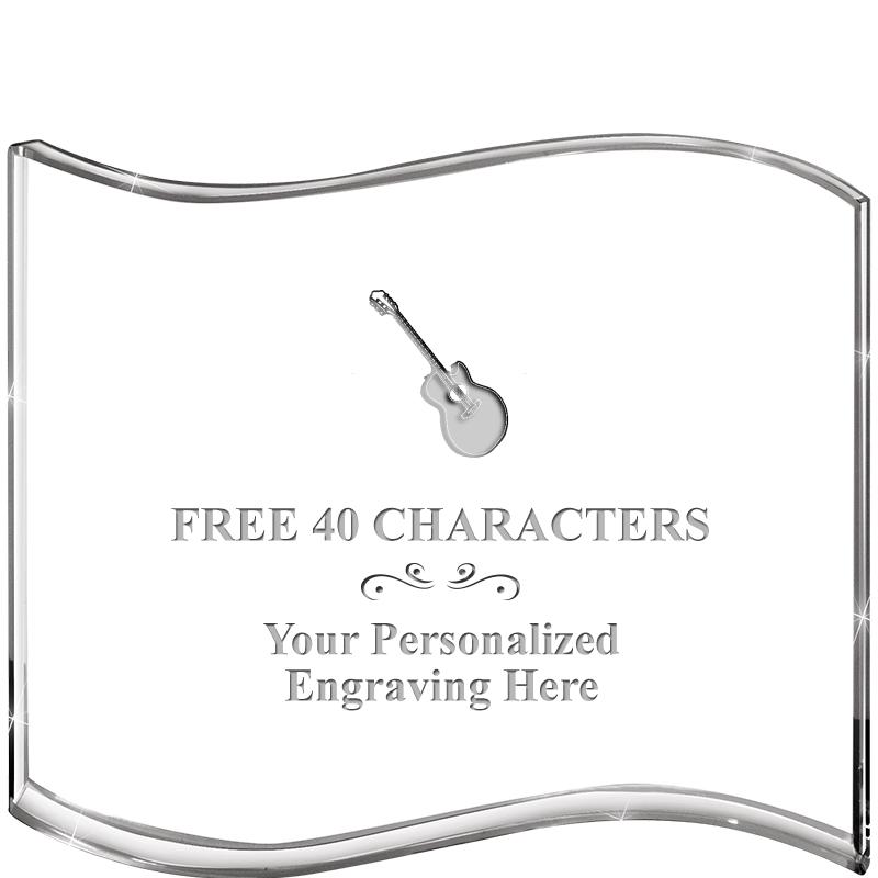 5" HANG TEN WAVE ACRYLIC HZTL