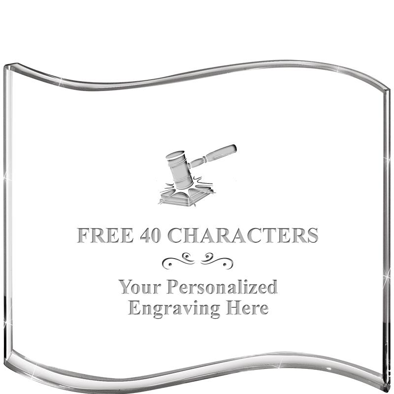 5" HANG TEN WAVE ACRYLIC HZTL