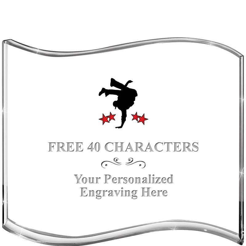 5" HANG TEN WAVE ACRYLIC HZTL