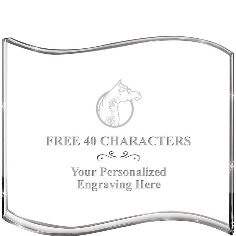 5" HANG TEN WAVE ACRYLIC HZTL