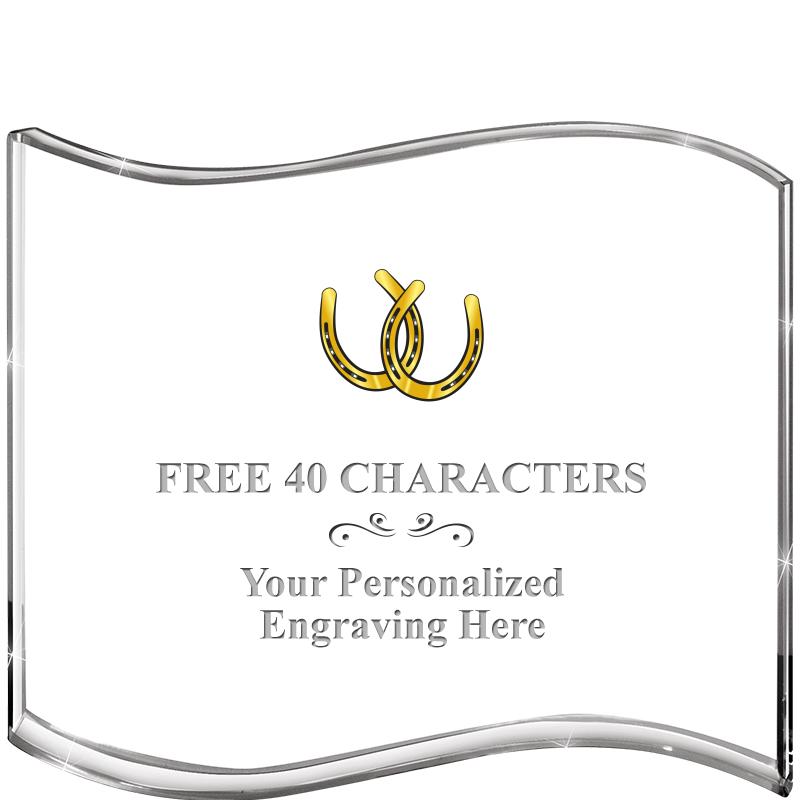 5" HANG TEN WAVE ACRYLIC HZTL