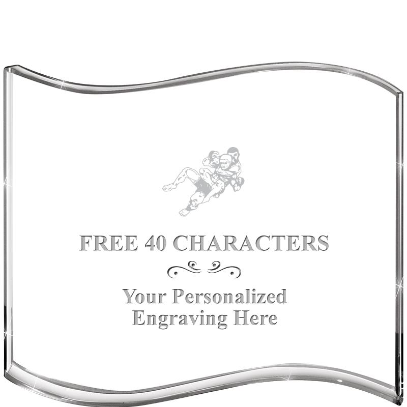 5" HANG TEN WAVE ACRYLIC HZTL