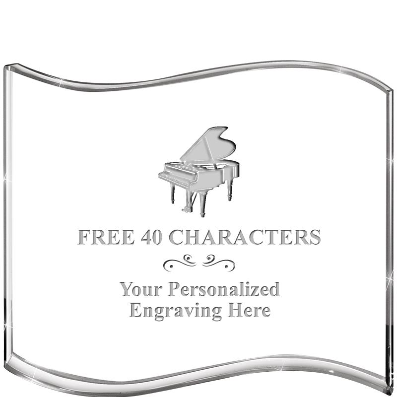 5" HANG TEN WAVE ACRYLIC HZTL