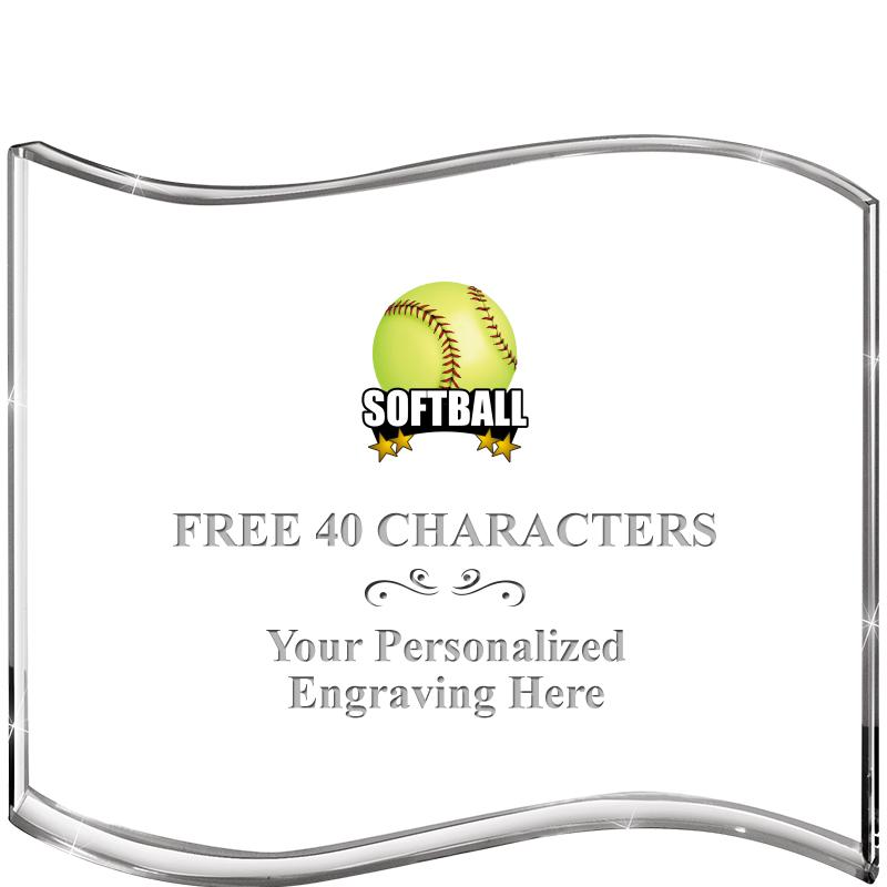 5" HANG TEN WAVE ACRYLIC HZTL