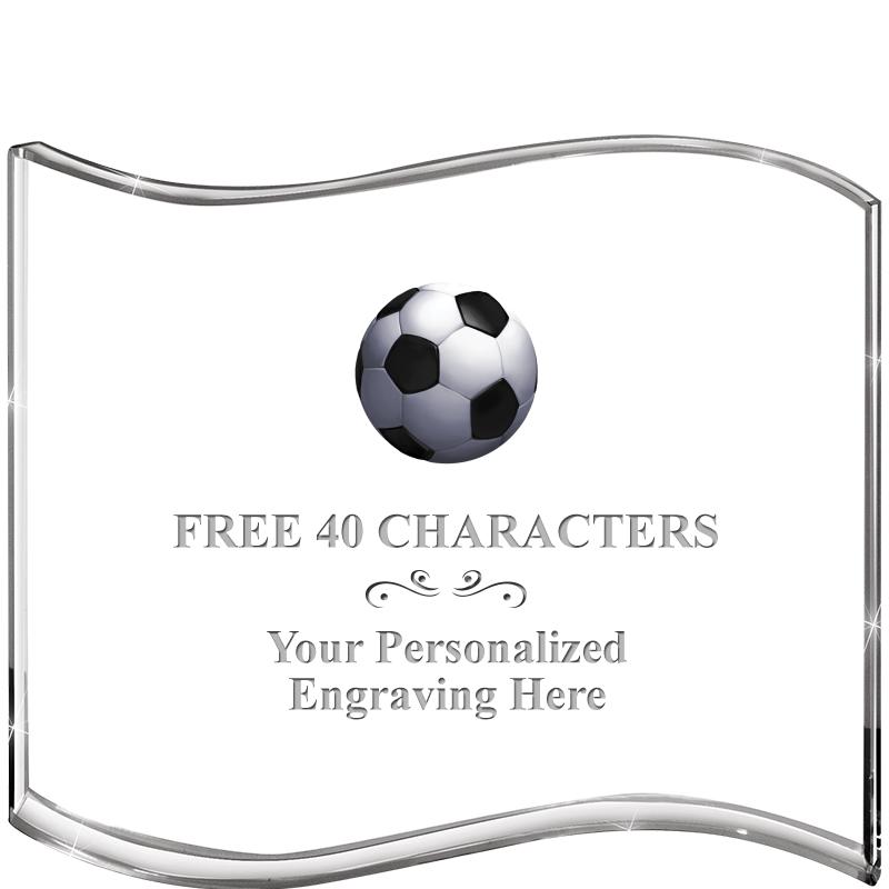 5" HANG TEN WAVE ACRYLIC HZTL