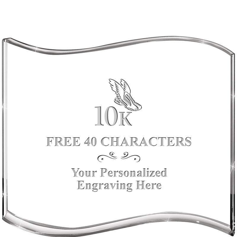 5" HANG TEN WAVE ACRYLIC HZTL