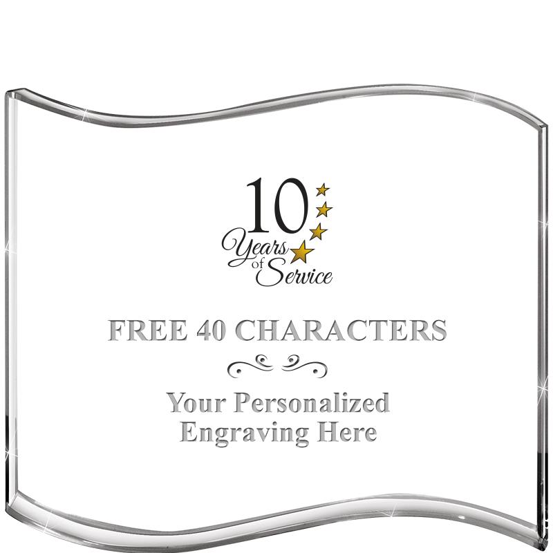 5" HANG TEN WAVE ACRYLIC HZTL