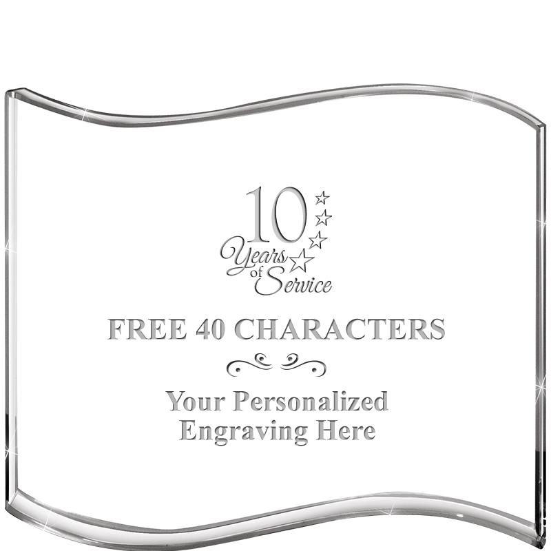 5" HANG TEN WAVE ACRYLIC HZTL