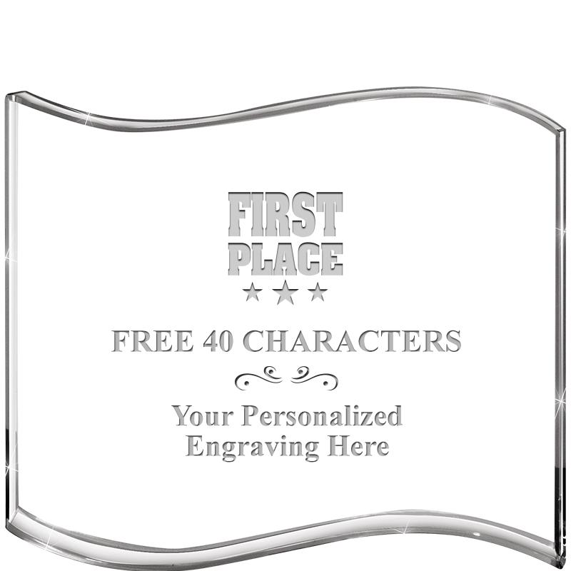 5" HANG TEN WAVE ACRYLIC HZTL