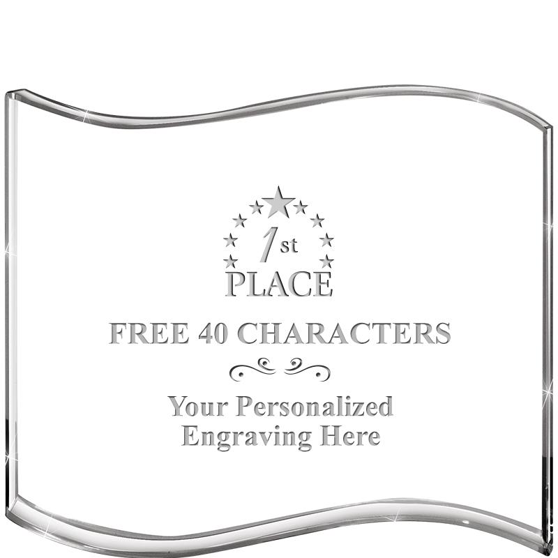 5" HANG TEN WAVE ACRYLIC HZTL