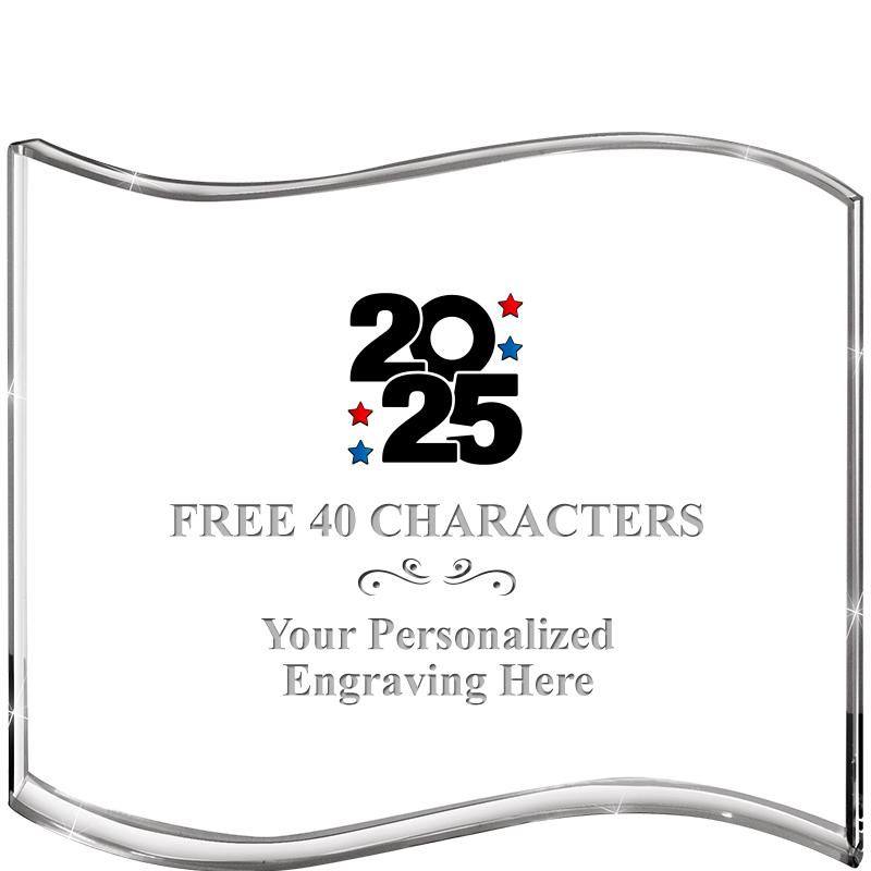 5" HANG TEN WAVE ACRYLIC HZTL