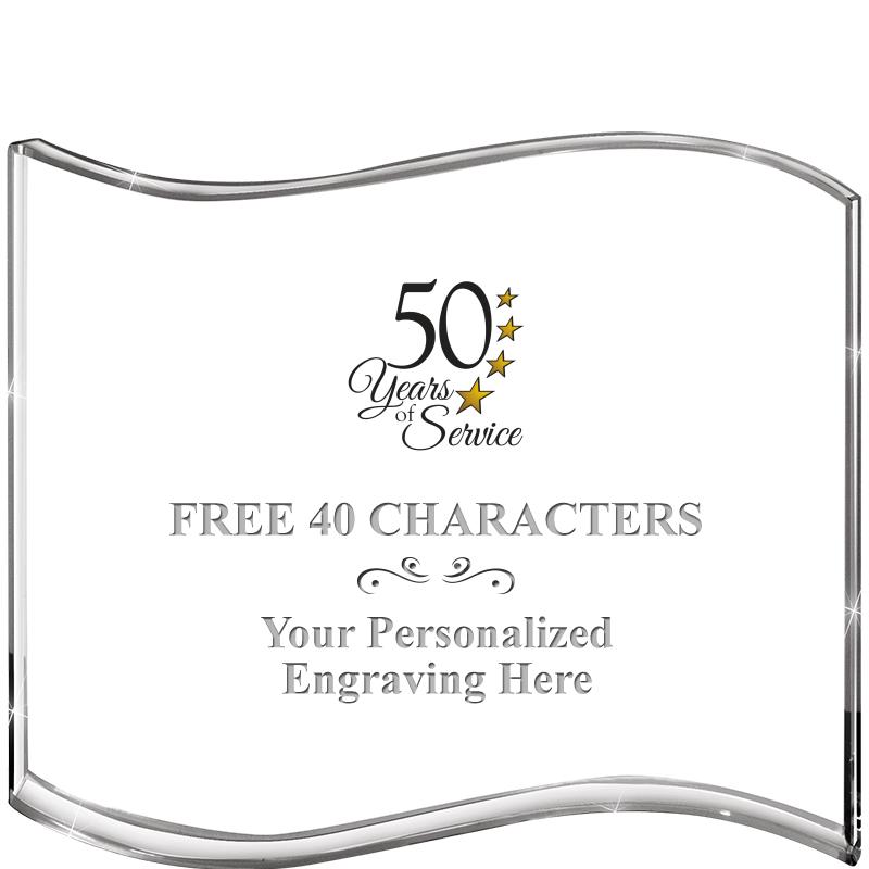 5" HANG TEN WAVE ACRYLIC HZTL