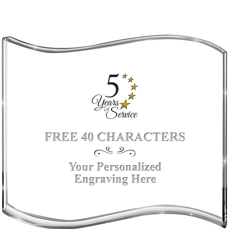 5" HANG TEN WAVE ACRYLIC HZTL