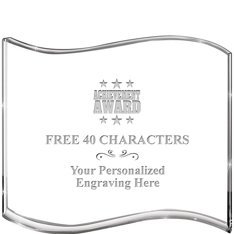 5" HANG TEN WAVE ACRYLIC HZTL