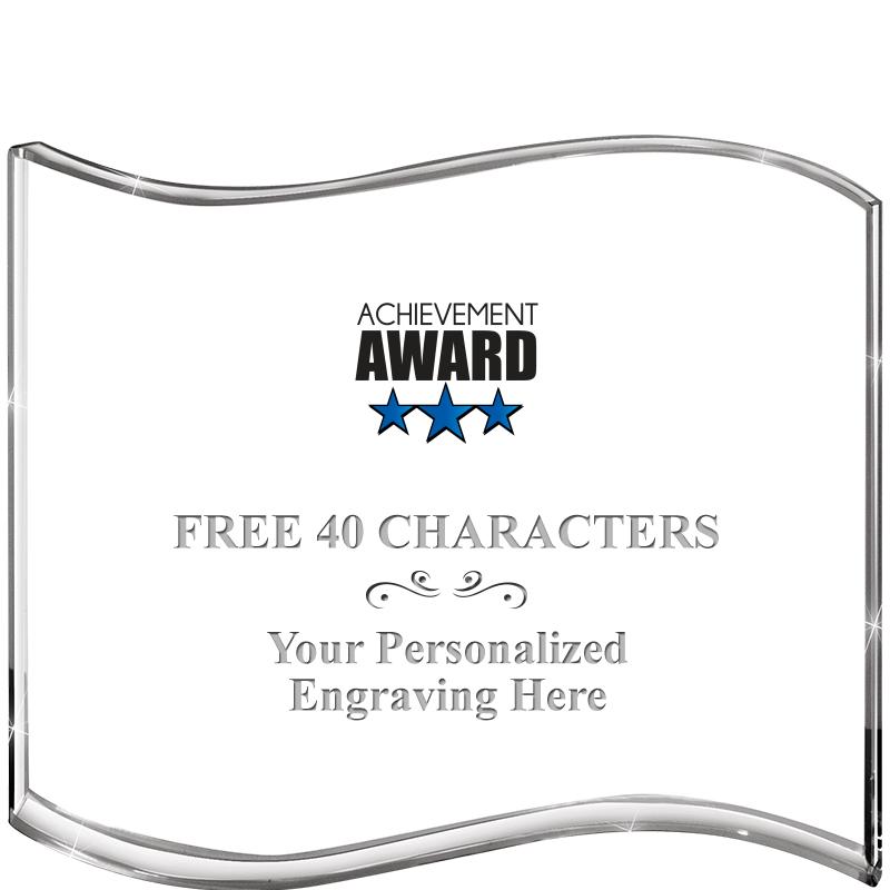 5" HANG TEN WAVE ACRYLIC HZTL