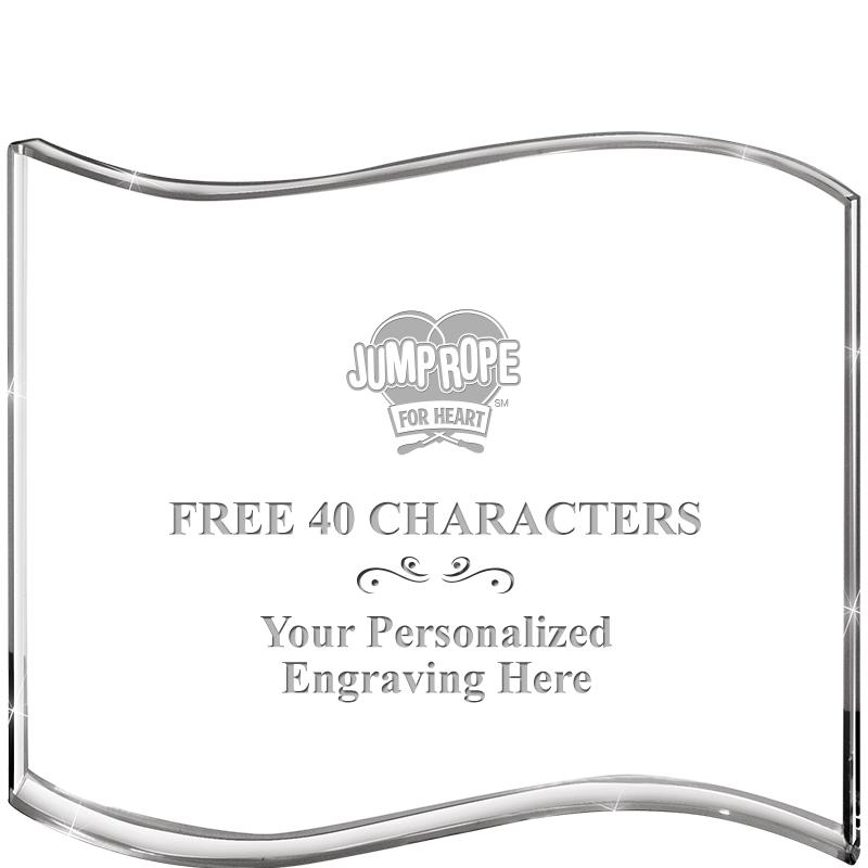 5" HANG TEN WAVE ACRYLIC HZTL