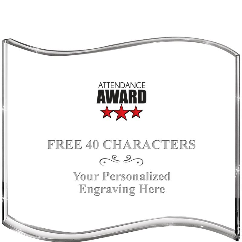 5" HANG TEN WAVE ACRYLIC HZTL