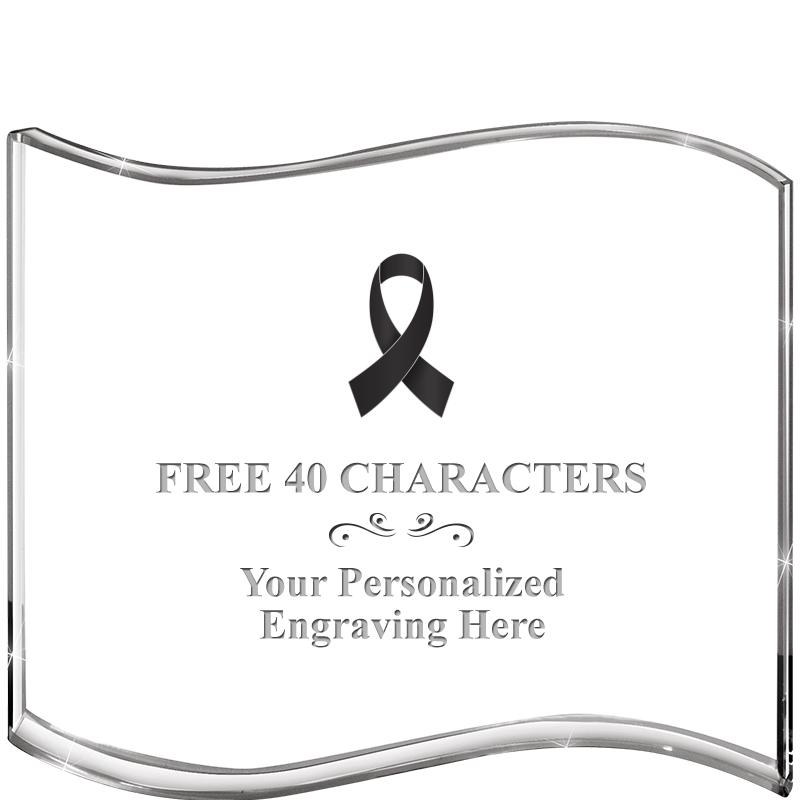 5" HANG TEN WAVE ACRYLIC HZTL