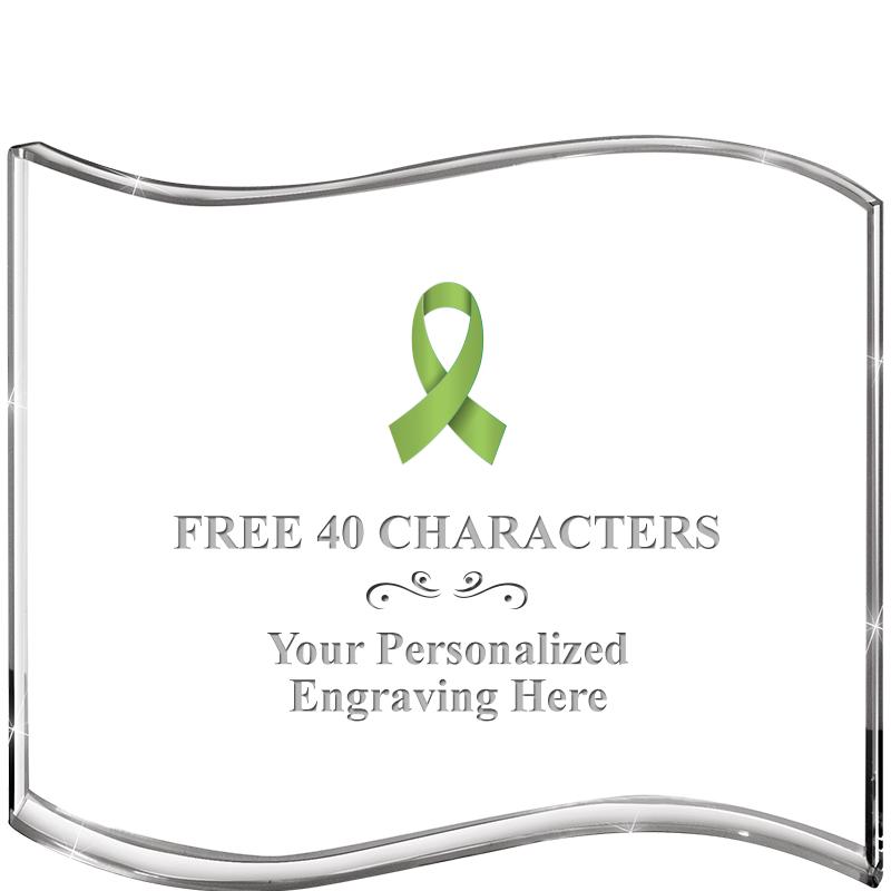 5" HANG TEN WAVE ACRYLIC HZTL