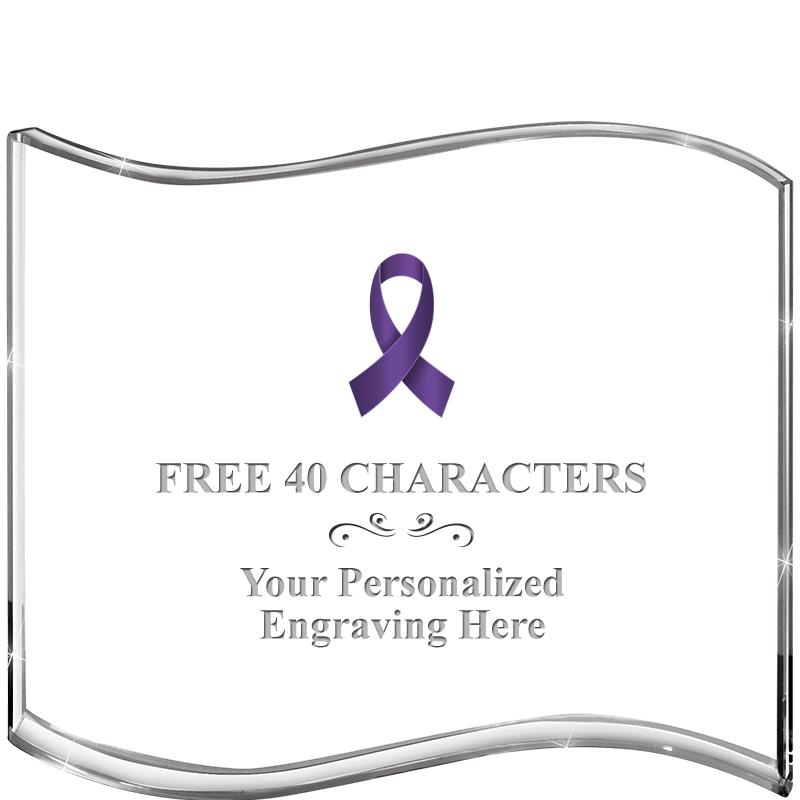 5" HANG TEN WAVE ACRYLIC HZTL