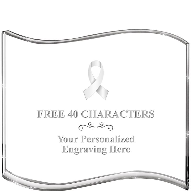 5" HANG TEN WAVE ACRYLIC HZTL