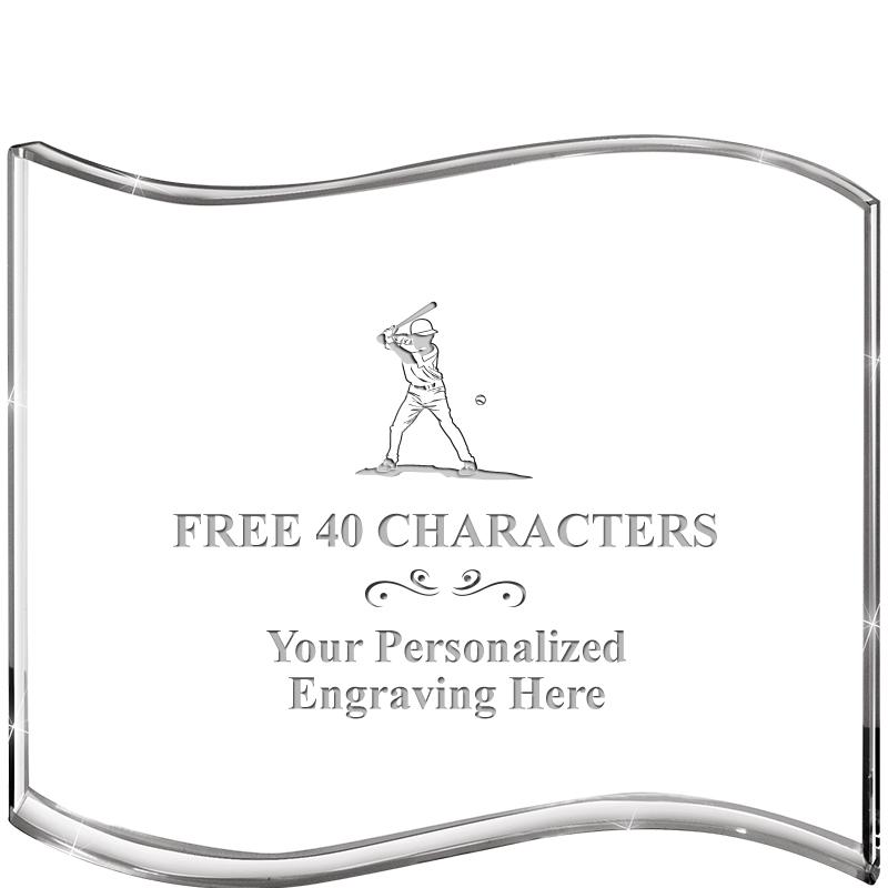 5" HANG TEN WAVE ACRYLIC HZTL