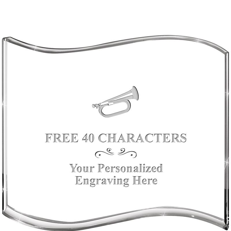 5" HANG TEN WAVE ACRYLIC HZTL