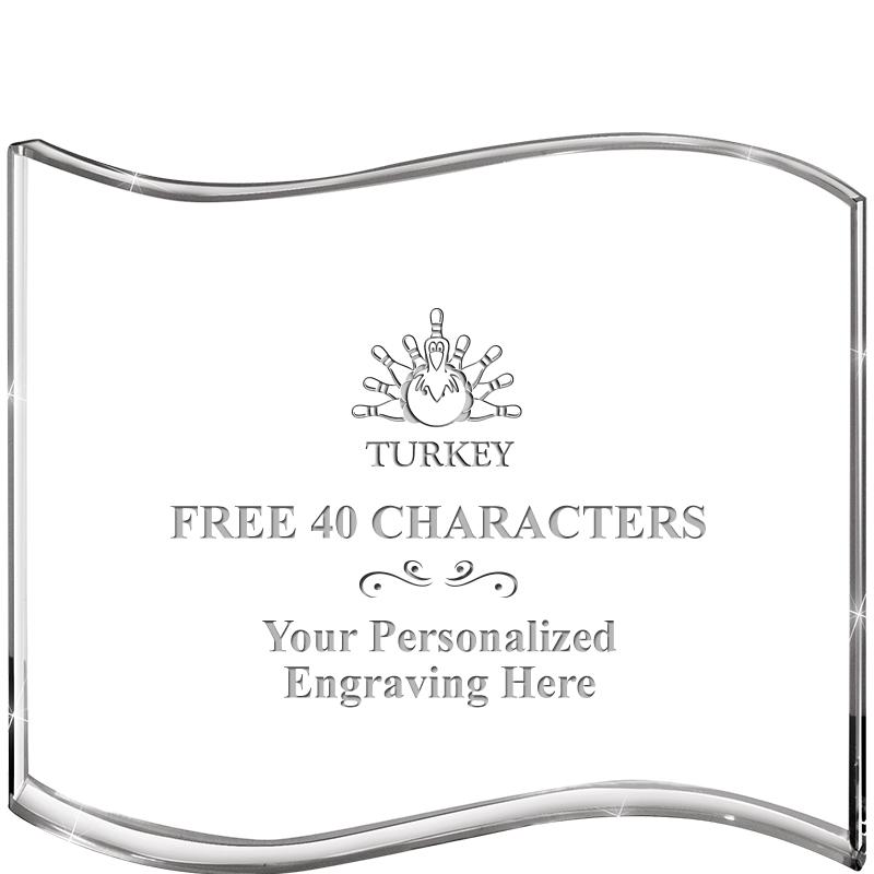 5" HANG TEN WAVE ACRYLIC HZTL