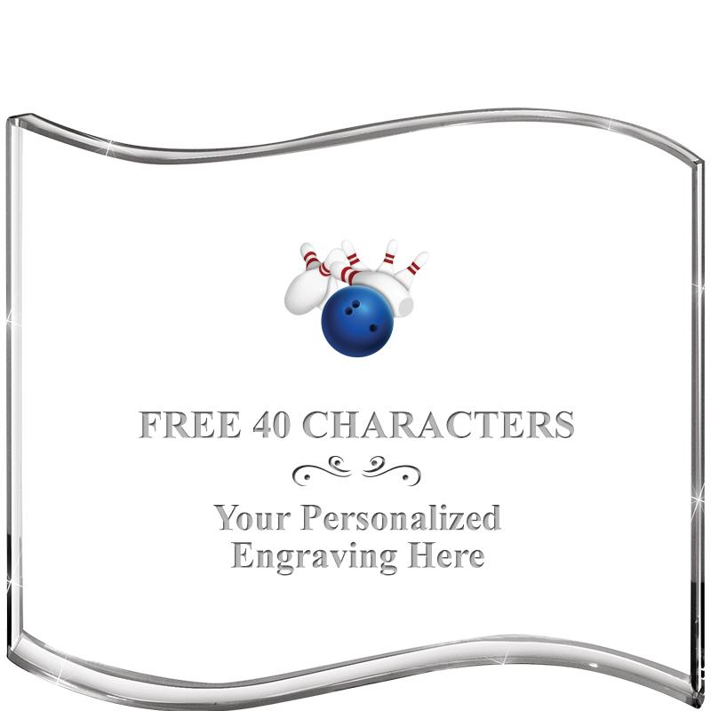 5" HANG TEN WAVE ACRYLIC HZTL