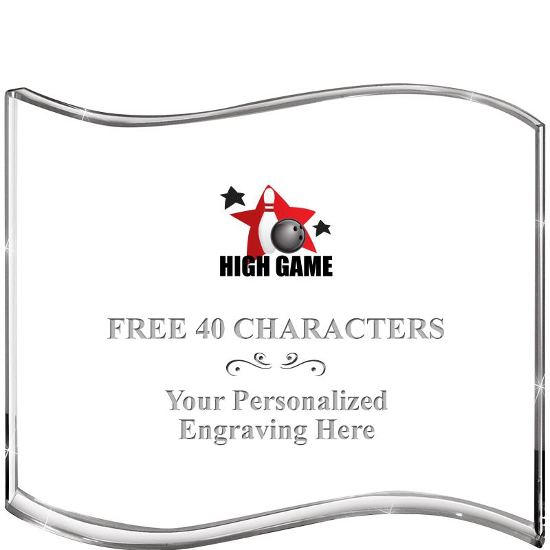 5" HANG TEN WAVE ACRYLIC HZTL