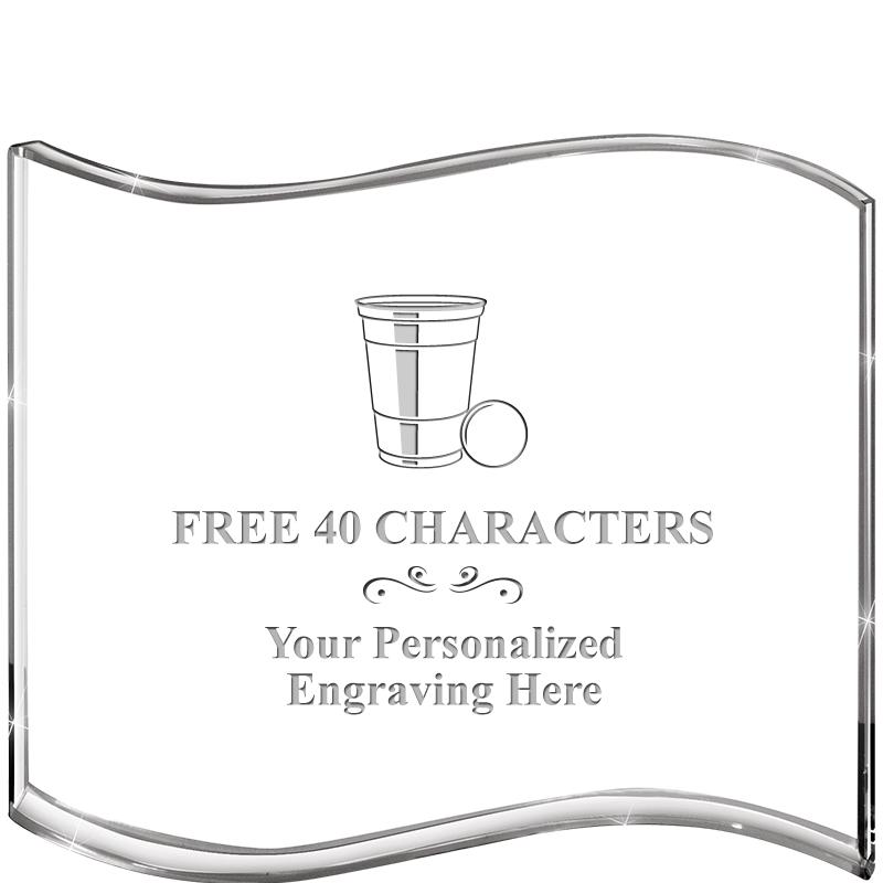 5" HANG TEN WAVE ACRYLIC HZTL