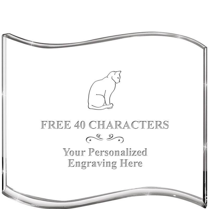 5" HANG TEN WAVE ACRYLIC HZTL