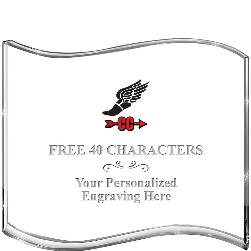 5" HANG TEN WAVE ACRYLIC HZTL