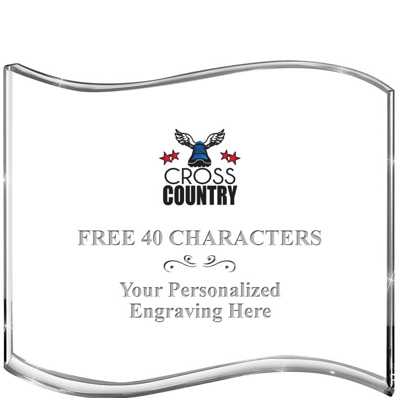 5" HANG TEN WAVE ACRYLIC HZTL