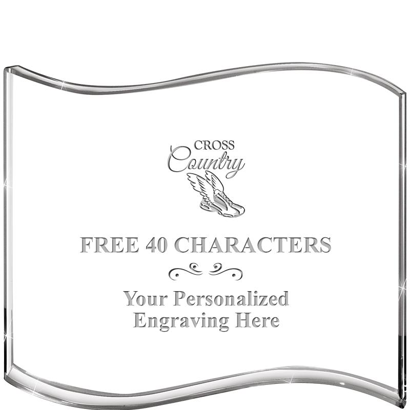 5" HANG TEN WAVE ACRYLIC HZTL