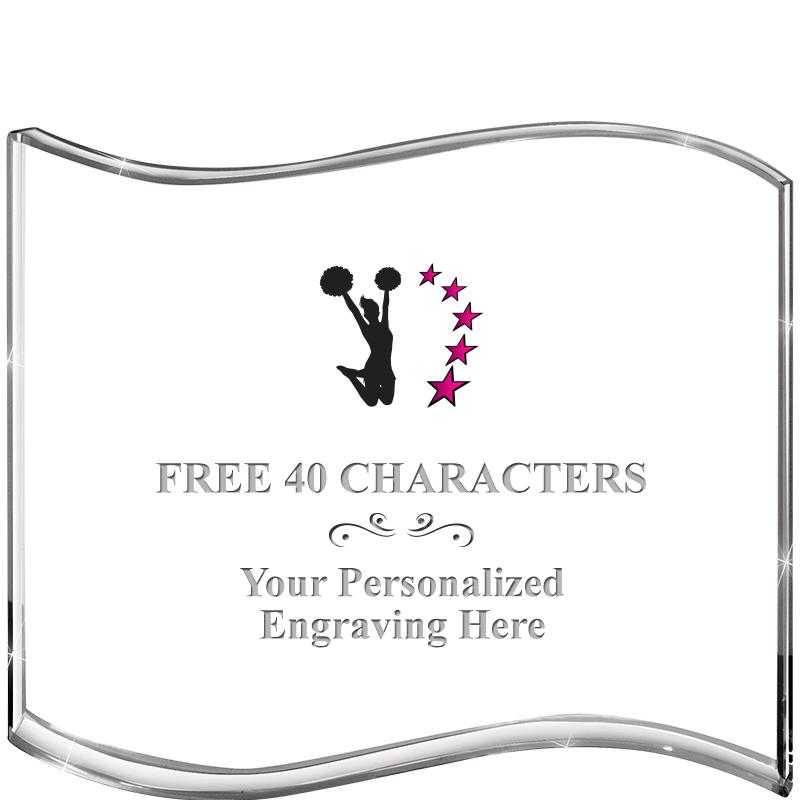 5" HANG TEN WAVE ACRYLIC HZTL