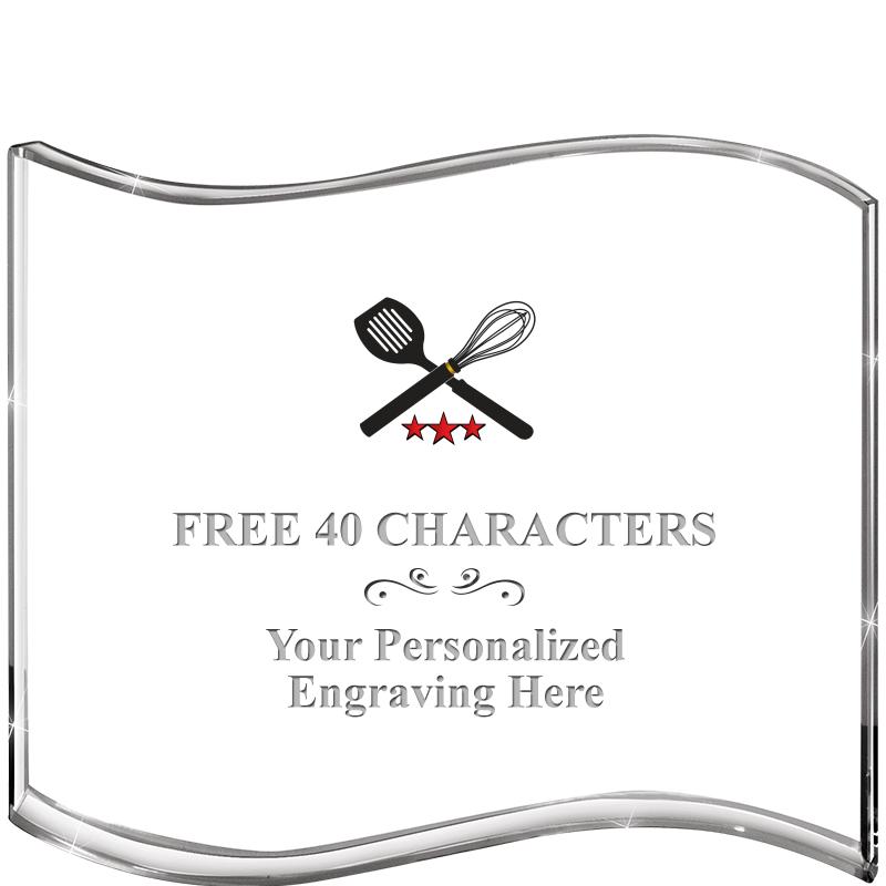 5" HANG TEN WAVE ACRYLIC HZTL