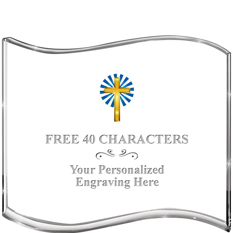 5" HANG TEN WAVE ACRYLIC HZTL