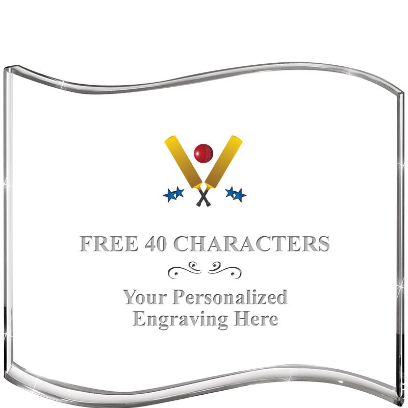 5" HANG TEN WAVE ACRYLIC HZTL