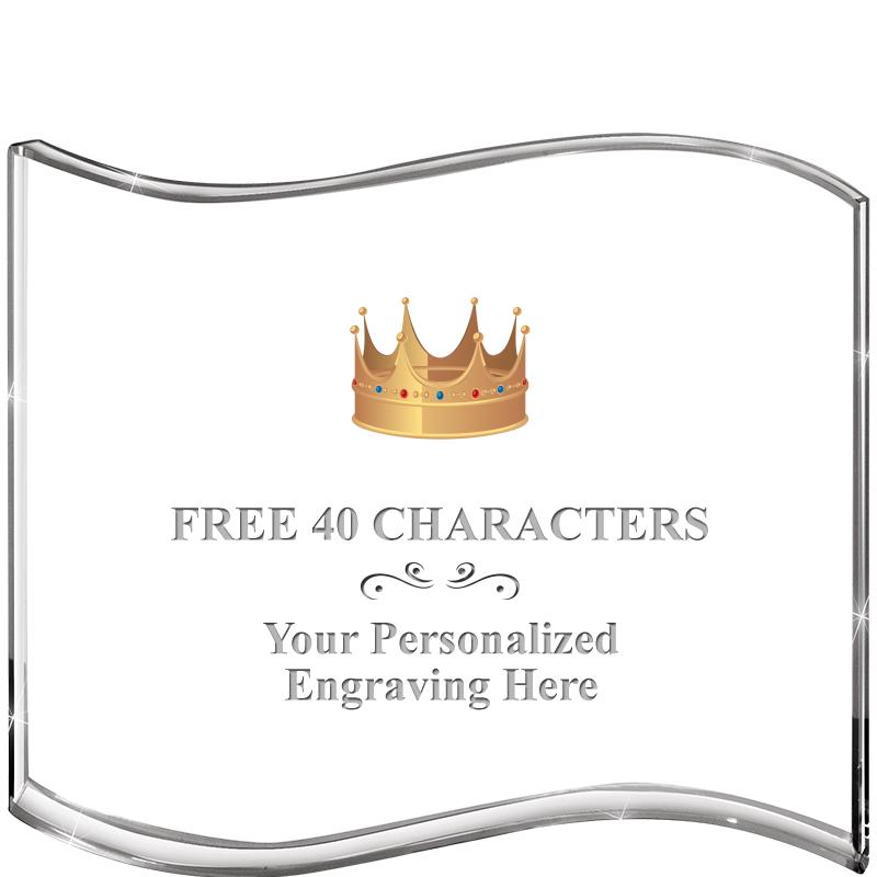 5" HANG TEN WAVE ACRYLIC HZTL