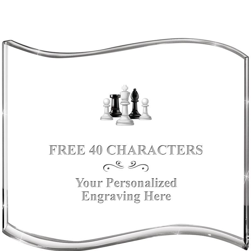 5" HANG TEN WAVE ACRYLIC HZTL