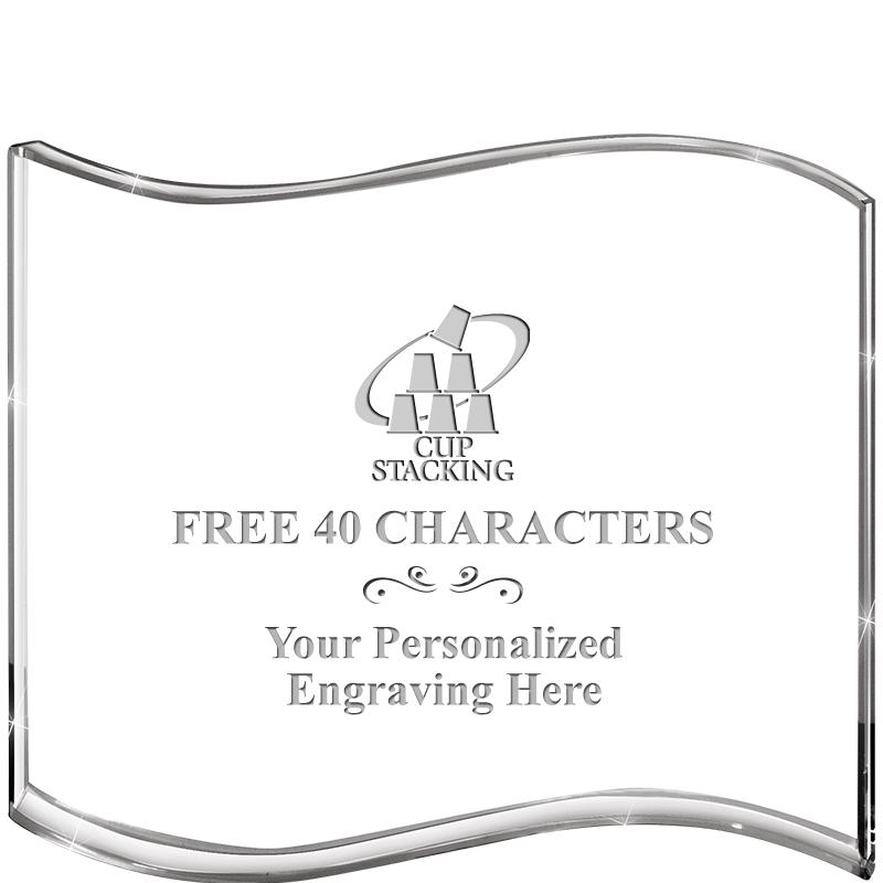 5" HANG TEN WAVE ACRYLIC HZTL